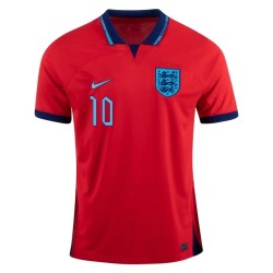 Marcus Rashford #10 Inglaterra Camiseta de Visita Mundial 2022 Marcus Rashford #10 Inglaterra Camiseta de Visita Mundial 2022