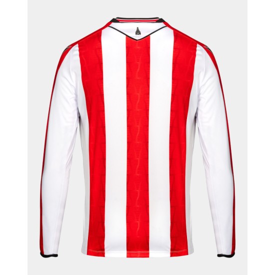 Camiseta de Manga Larga Local de Stoke City 2024/25 para Hombres Camiseta de Manga Larga Local de Stoke City 2024/25 para Hombres