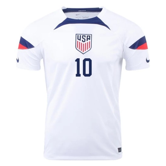 Christian Pulisic #10 USMNT Camiseta de Local Mundial 2022