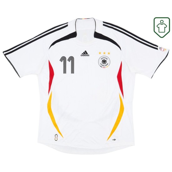 Camiseta retro local Alemania 2005/07 para hombre Klose #11 Camiseta retro local Alemania 2005/07 para hombre Klose #11