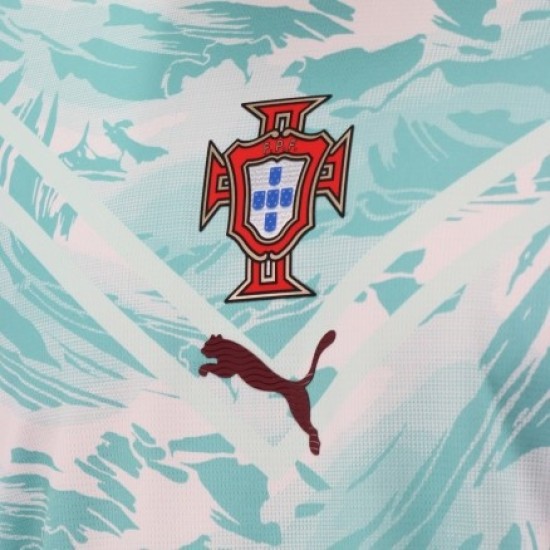 Camiseta de Manga Larga de la Copa Mundial 2026 de Portugal Segunda Equipación para Niño