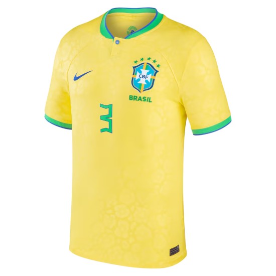Camiseta de casa T.SILVA Brasil 2022/23 para mujeres Camiseta de casa T.SILVA Brasil 2022/23 para mujeres