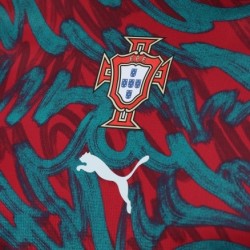 Camiseta de Entrenamiento Prepartido de la Copa Mundial 2026 de Portugal Tercera Equipación Roja para Niño