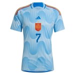 Alvaro Morata #7 España Camiseta de Visita Mundial 2022 Alvaro Morata #7 España Camiseta de Visita Mundial 2022