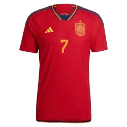 Alvaro Morata #7 España Camiseta de Local Mundial 2022 Alvaro Morata #7 España Camiseta de Local Mundial 2022