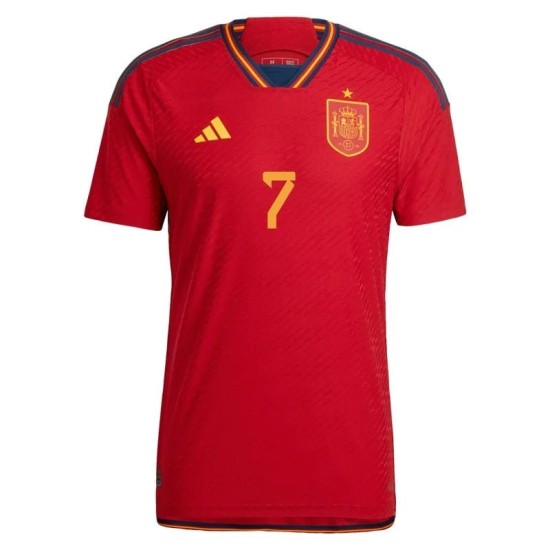 Alvaro Morata #7 España Camiseta de Local Mundial 2022 Alvaro Morata #7 España Camiseta de Local Mundial 2022