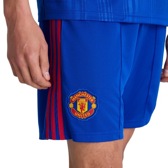 Pantalón Corto Visitante Manchester United 2026/27 Azul Hombre Pantalón Corto Visitante Manchester United 2026/27 Azul Hombre
