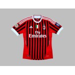 Camiseta de casa T.SILVA Milan 2011/12 para hombres