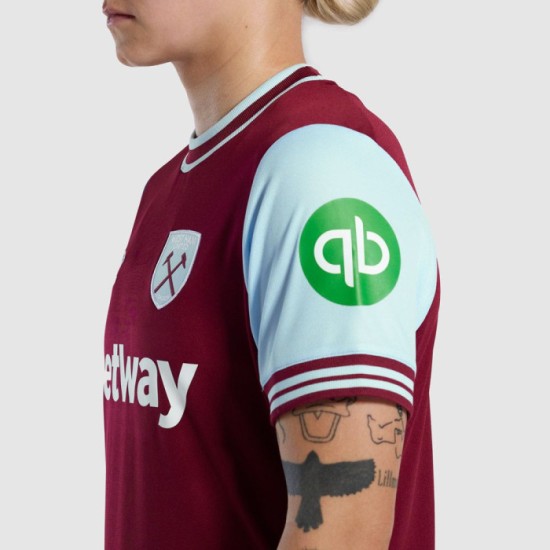 Camiseta de casa de mujer West Ham United 2024/25 Camiseta de casa de mujer West Ham United 2024/25