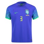 Thiago Silva #3 Brasil Camiseta de Visita Mundial 2022