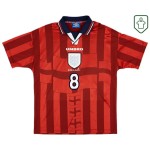 Camiseta retro visitante Inglaterra 1997/99 para hombre Gascoigne #8