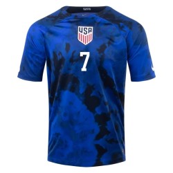 Giovanni Reyna #7 USMNT Camiseta de Visita Mundial 2022 Giovanni Reyna #7 USMNT Camiseta de Visita Mundial 2022