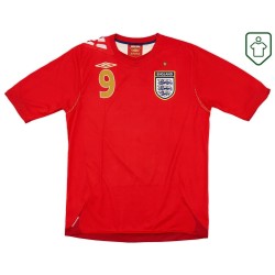 Camiseta retro visitante Inglaterra 2006/08 para hombre Rooney #9 Camiseta retro visitante Inglaterra 2006/08 para hombre Rooney #9