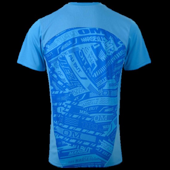 Camiseta prepartido de hombre OM 2024/25 tercero - Azul celeste