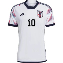 Takumi Minamino #10 Japón Camiseta de Visita Mundial 2022
