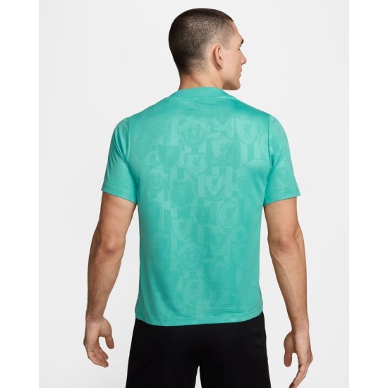 Camiseta prepartido de visitante de mujeres Liverpool 2024/25 Camiseta prepartido de visitante de mujeres Liverpool 2024/25