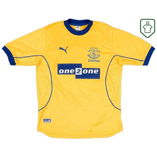 Camiseta retro visitante hombre Everton 2000/01 Gascoigne #18 Camiseta retro visitante hombre Everton 2000/01 Gascoigne #18