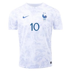 Kylian Mbappe #10 Francia Camiseta de Visita Mundial 2022 Kylian Mbappe #10 Francia Camiseta de Visita Mundial 2022