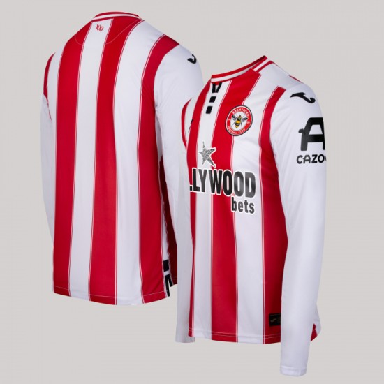 Camiseta Local Manga Larga Mujer Brentford 2025/26 Camiseta Local Manga Larga Mujer Brentford 2025/26