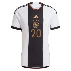 Julian Brandt #20 Alemania Camiseta de Local Mundial 2022 Julian Brandt #20 Alemania Camiseta de Local Mundial 2022