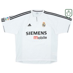 Hombre Camiseta retro local Real Madrid 2003/04 Zidane #5 Hombre Camiseta retro local Real Madrid 2003/04 Zidane #5