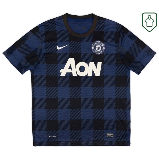 Camiseta retro visitante hombre Manchester United 2013/14 Vidic #15