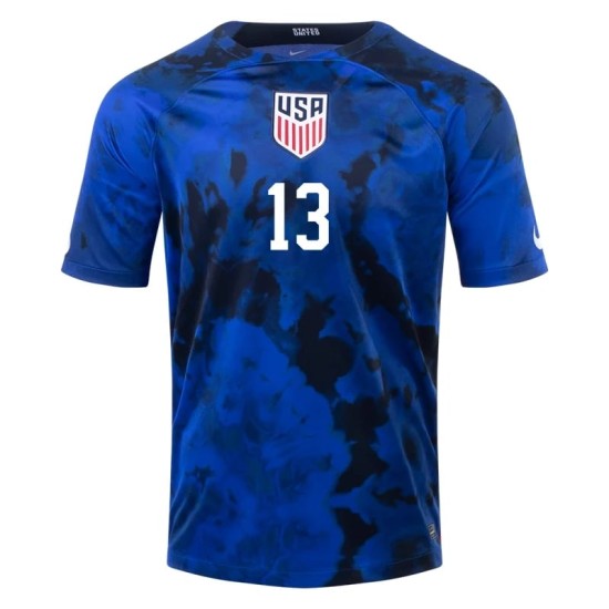 Alex Morgan #13 USMNT Camiseta de Visita Mundial 2022 Alex Morgan #13 USMNT Camiseta de Visita Mundial 2022
