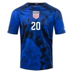 Jesus Ferreira #20 USMNT Camiseta de Visita Mundial 2022 Jesus Ferreira #20 USMNT Camiseta de Visita Mundial 2022