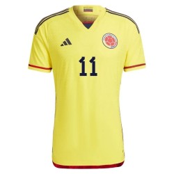 Juan Cuadrado #11 Colombia Camiseta de Local Mundial 2022 Juan Cuadrado #11 Colombia Camiseta de Local Mundial 2022