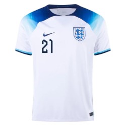 Phil Foden #21 Inglaterra Camiseta de Local Mundial 2022 Phil Foden #21 Inglaterra Camiseta de Local Mundial 2022
