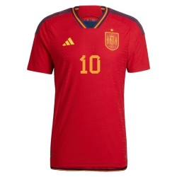 Pedri #10 España Camiseta de Local Mundial 2022 Pedri #10 España Camiseta de Local Mundial 2022