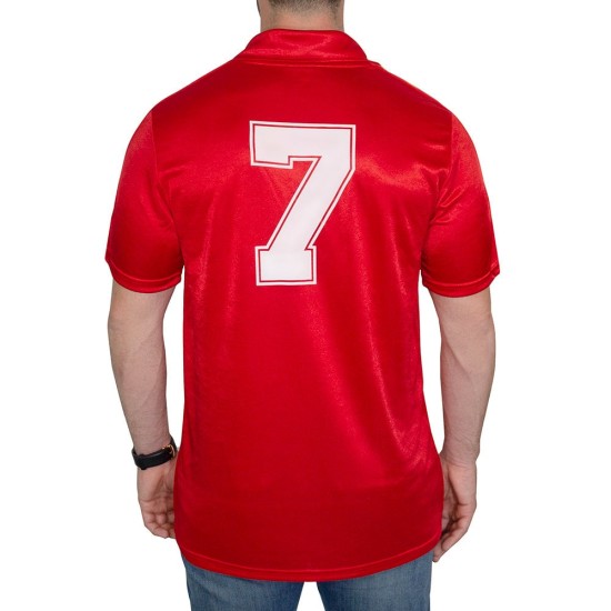 Camiseta Retro España 1982 Copa del Mundo #7 Hombre Camiseta Retro España 1982 Copa del Mundo #7 Hombre