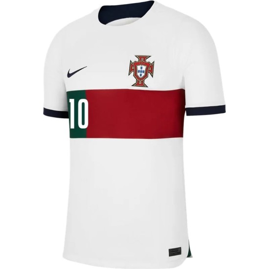 Bernardo Silva #10 Portugal Camiseta de Visita Mundial 2022 Bernardo Silva #10 Portugal Camiseta de Visita Mundial 2022