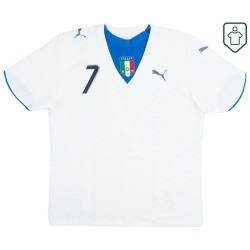 Camiseta retro visitante Italia 2006 para hombre Del Piero #7 Camiseta retro visitante Italia 2006 para hombre Del Piero #7