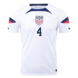 Tyler Adams #4 USMNT Camiseta de Local Mundial 2022 Tyler Adams #4 USMNT Camiseta de Local Mundial 2022