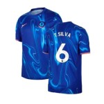 Camiseta de casa T.SILVA Chelsea 2024/25 para niños
