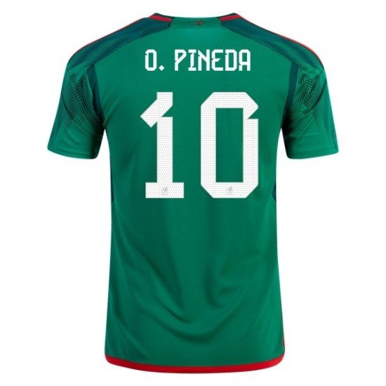Orbelin Pineda #10 México Camiseta de Local Mundial 2022 Orbelin Pineda #10 México Camiseta de Local Mundial 2022