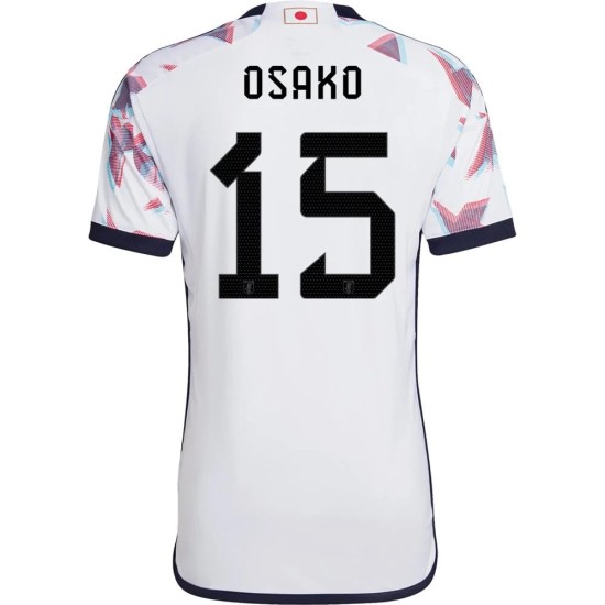 Yuya Osako #15 Japón Camiseta de Visita Mundial 2022 Yuya Osako #15 Japón Camiseta de Visita Mundial 2022