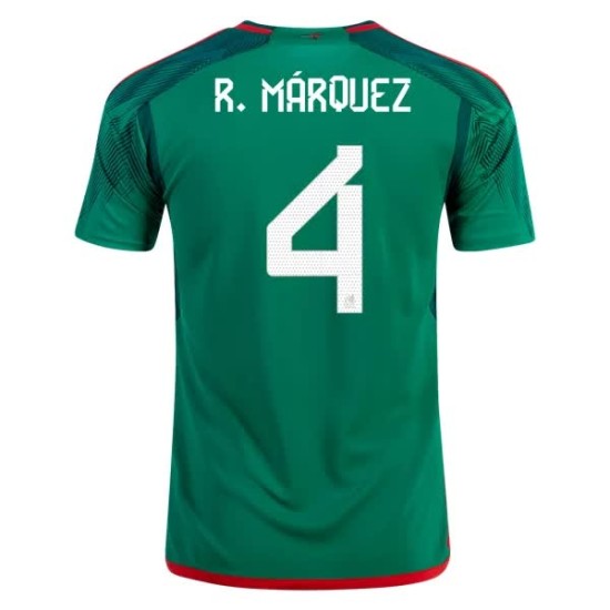 Rafael Marquez #4 México Camiseta de Local Mundial 2022 Rafael Marquez #4 México Camiseta de Local Mundial 2022