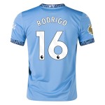 Camiseta de casa RODRIGO Manchester City 2024/25 para mujeres Camiseta de casa RODRIGO Manchester City 2024/25 para mujeres