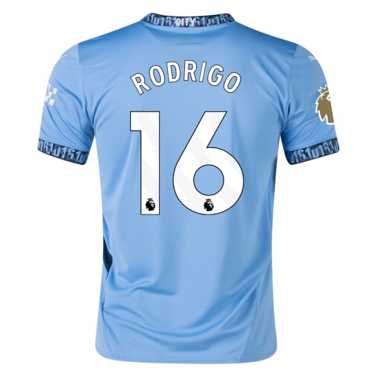 Camiseta de casa RODRIGO Manchester City 2024/25 para mujeres Camiseta de casa RODRIGO Manchester City 2024/25 para mujeres