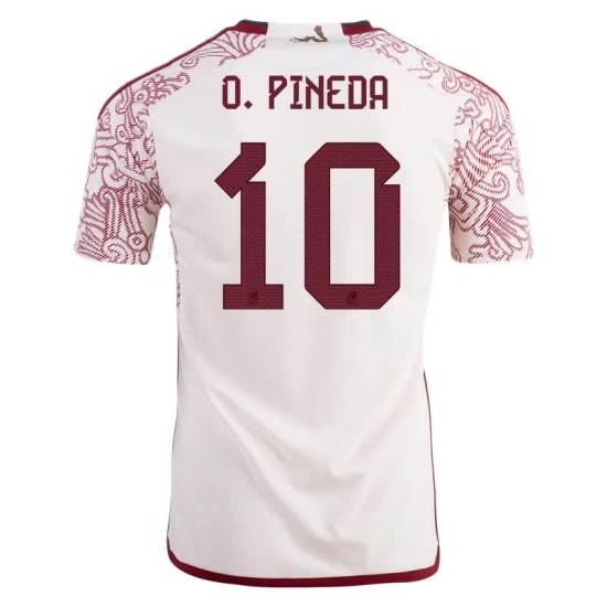 Orbelin Pineda #10 México Camiseta de Visita Mundial 2022