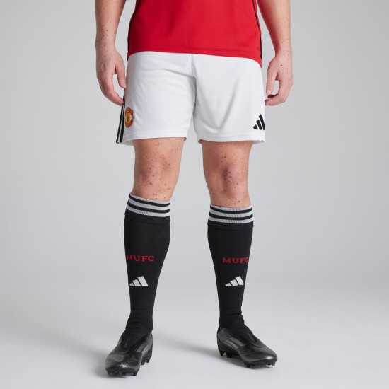 Mujer Manchester United 2025/26 Pantalones Cortos Local - Blanco