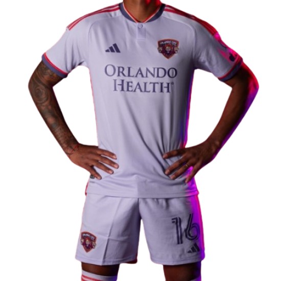 Pantalones cortos infantiles Orlando City SC 2025 visitante