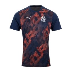 Camiseta prepartido de hombre OM 2024/25 tercero - Azul/Naranja