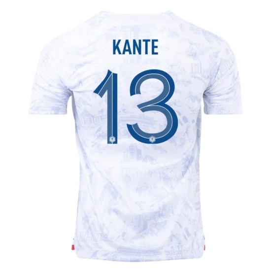 N'Golo Kante #13 Francia Camiseta de Visita Mundial 2022 N'Golo Kante #13 Francia Camiseta de Visita Mundial 2022