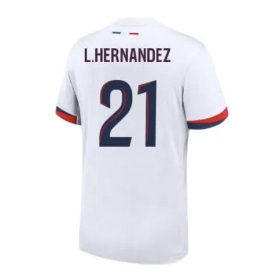 Camiseta de visitante L.HERNANDEZ PSG 2024/25 para mujeres