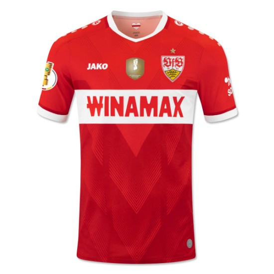 Hombre VfB Stuttgart 2024/25 Camiseta Visitante Final de Copa - Roja