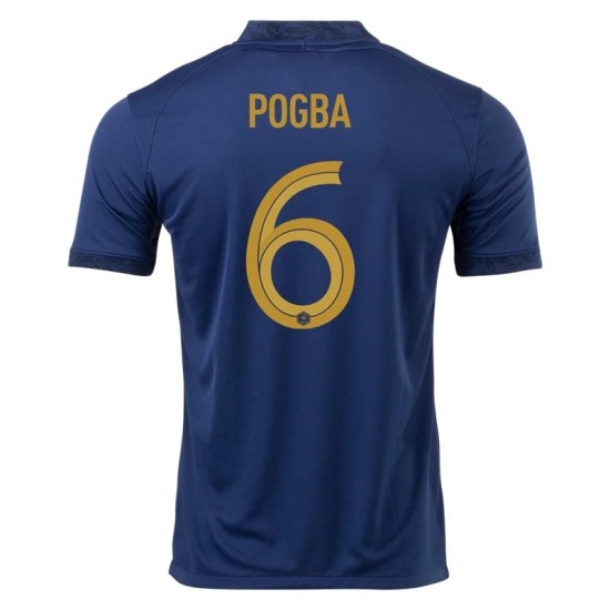 Paul Pogba #6 Francia Camiseta de Local Mundial 2022 Paul Pogba #6 Francia Camiseta de Local Mundial 2022