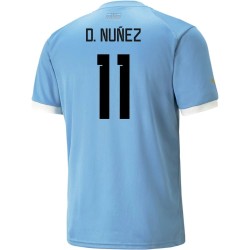 Darwin Nunez #11 Uruguay Camiseta de Local Mundial 2022